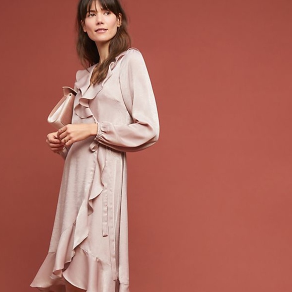 Anthropologie Dresses & Skirts - Anthropologie The Odells Sharlene Silky Wrap Dress